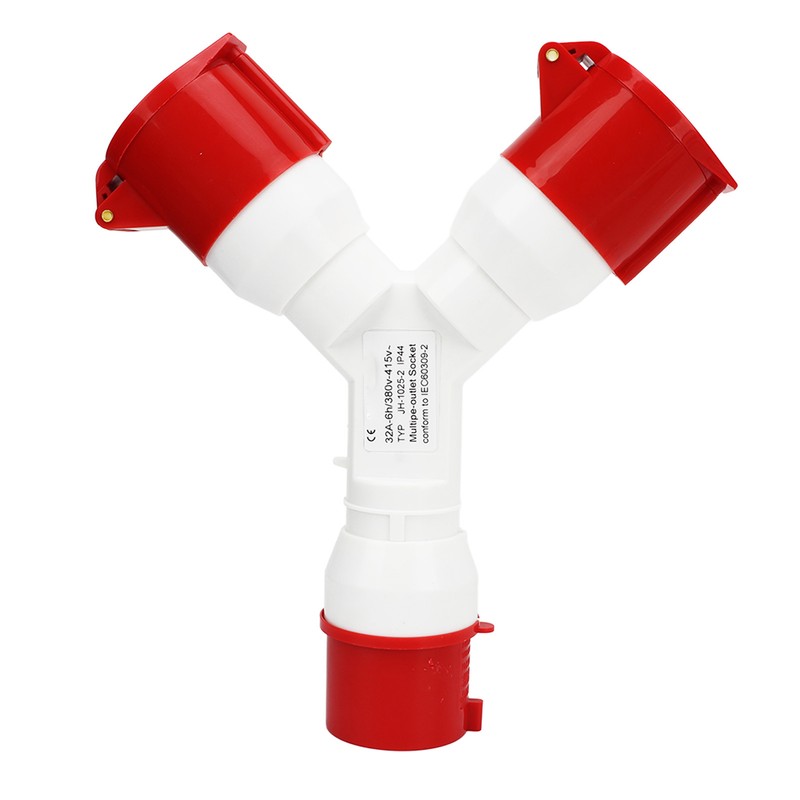 Y Shaped Industrial Plug IP44 Waterproof Industrial Socket Connector Site