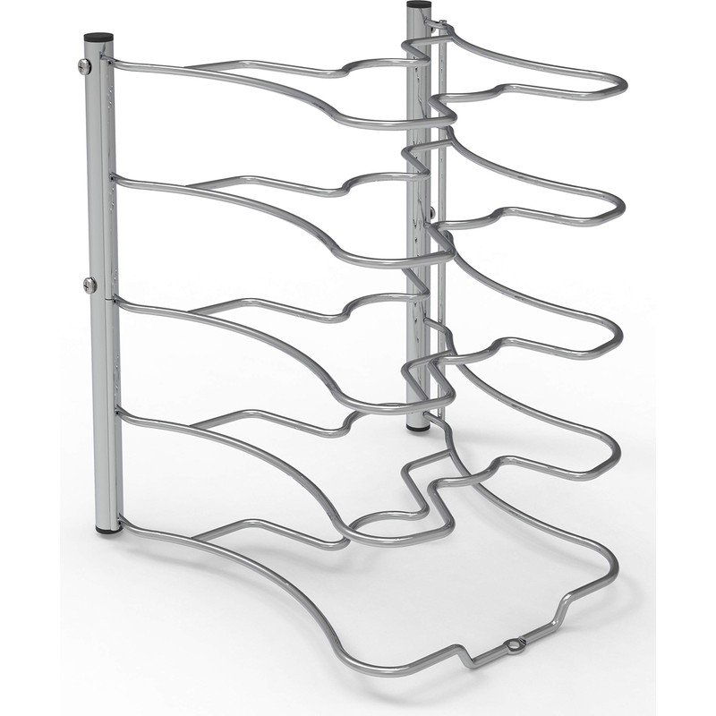 Simple Houseware Cabinet Pantry Pot and Pan Organizer Holder Rack,