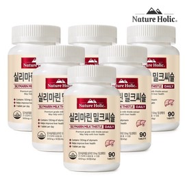 Nature Holic Silymarin Milk Thistle 6 bottles, 540 tablets total, 18 months supply / 네이처홀릭 실리마린 밀크씨슬 6병 총540정 18개월분