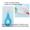 claiol 2 Pcs U-Shaped Kids Toothbrush, Premium Soft Manual Training