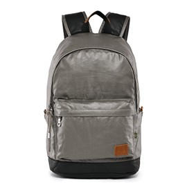 TSD Urban Canvas Backpack,Durable Hiking Lightweighted Casual Daypack Backpacks,Sturdy Travel Backpack Perfect for Work and Travel (Grey)