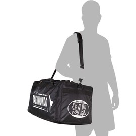 BAY XL Sports Bag Mein Sport Taekwondo, TKD, Tae Kwon Do, Taekwon Do, Bag, Training Bag, Black, 70 x 32 x 30 cm Motif
