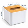 Bamboo Lid Tissue Box Cover for Home & Office –
