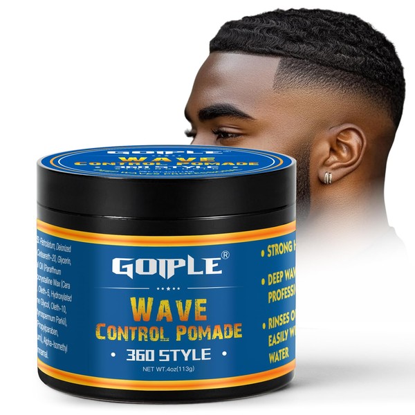 Natural Wave Pomade Strong Hold Easy Wash 360 Wave Training