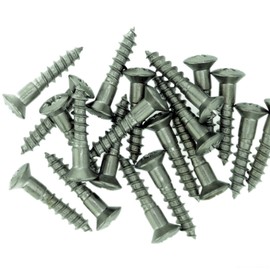 No.14 x 1.18 (6.0mm x 30mm) Pozi Raised Countersunk Wood Screw - Stainless Steel (A2) (Pack of 20)