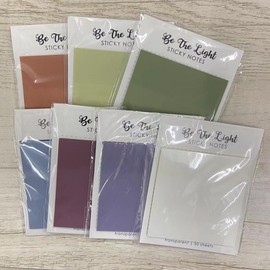 Transparent Sticky Notes - 350 Sheets 3x3 inch Clear Sticky Notes Pads, Bible Sticky Notes with 7 Colors, Planner Accessories, Translucent Sticky Notes Pads (C)