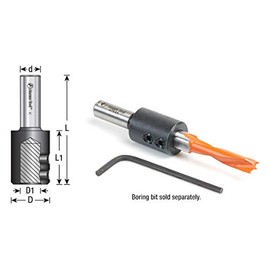 Amana Tool - 47636 - Adaptador de broca de vástago de 10 mm para boquilla estándar CNC/herramienta
