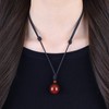 COAI Women's Men's Necklace with Gemstone Lucky Ball Pendant, Stone,