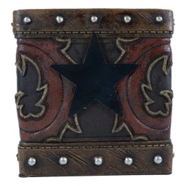 Rustic Western Lone Star Cowboy Country Bootcut Tissue Box Holder Cover Case