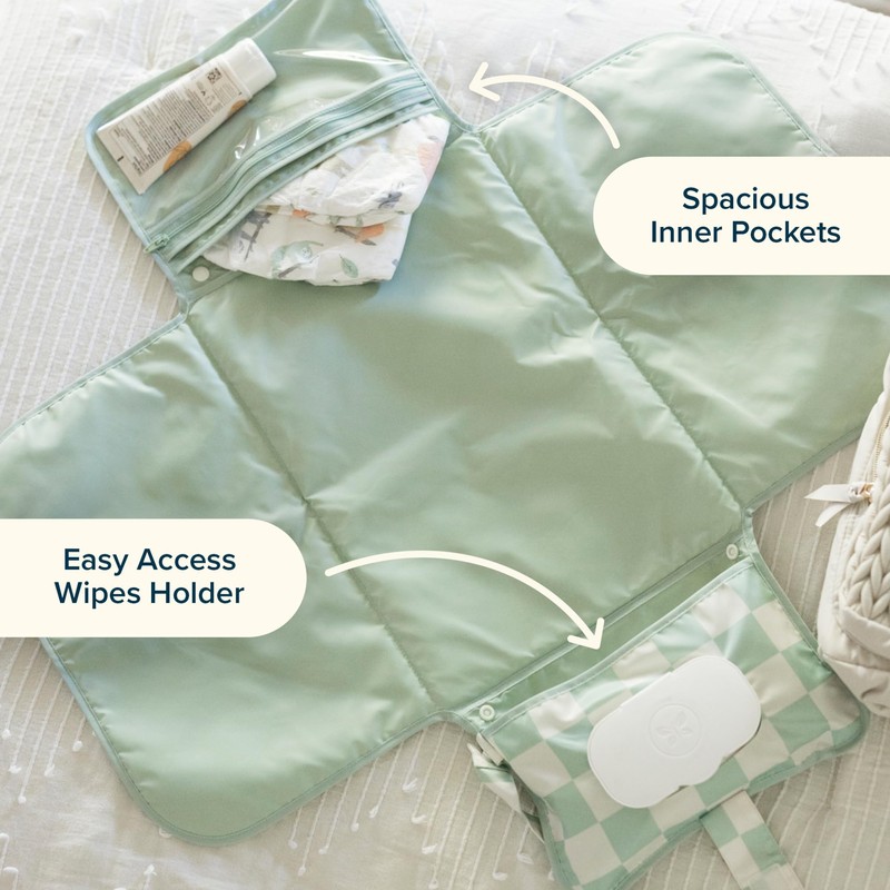Tiny Twinkle Portable Diaper Changing Pad | Waterproof, Wipeable &