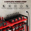 Large Power Tool Organizer Cart with Charging Station 8 Drill
