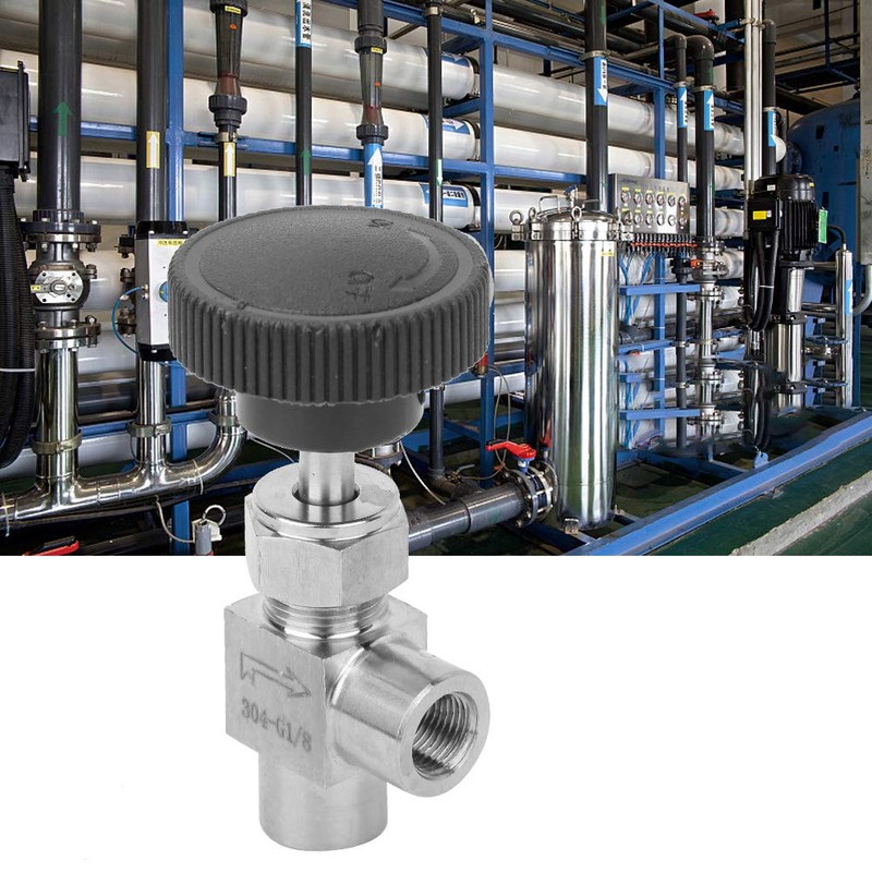BSPP Shut Off Needle Valve Female Thread Angle Type Stop