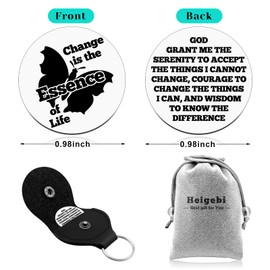 Butterfly Sobriety Coin Sobriety Coins for Support Motivation Ideal Sobriety Gifts for Women Men Serenity Prayer Medallion Butterfly Pocket Token Alcoholics Anonymous Presents for Her Him