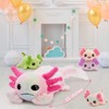 MaoGoLan 5 Pcs Axolotl Plush Stuffed Animal with 4 Babies