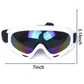 GZTFPQ Ski Goggles Motorcycle Goggles, Over Glasses Ski Snowboard Goggles for Men, Women & Youth 100% UV Protection Foam Anti-Scratch Dustproof