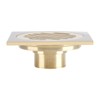 Square Floor Drain Bathroom Shower Waste Grate Brass Constructed Strainer