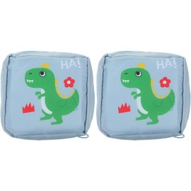 Bolsa de Almacenamiento de Toallas Sanitarias 2 Piezas de Nylon Portátil y Compacta, Ligera para Viaje y Compras, Adecuado para Mujeres y Niñas