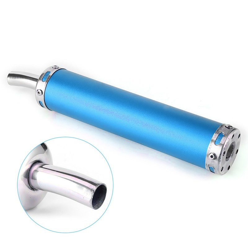 Stainless Steel Exhaust Muffler Silencer 20mm/0.8in Modified Parts for 2