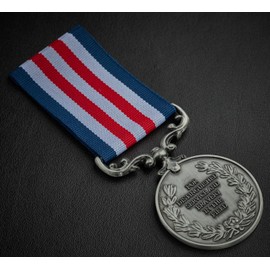 The Commemorative Coin Company For You On Our Anniversary - Long/Distinguished Service & Bravery in the Field Medal. Gift/Present Husband/Wife/Partner. Antique Silver