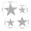 Star Patches - 20pcs Iron On Rhinestone Patches for Clothing,