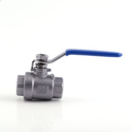 gate Valve 1/2 inch + 1/2 inch Ball Valve Two Piece Ball Valves Ball Valve 304 Stainless Steel Shut-Off Valve wog1000 Accessory Replacement for Stainless Steel 1/2" Ball Valve bsp