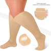 Cheeroyal 2 Pair Plus Size Compression Socks for Women Men