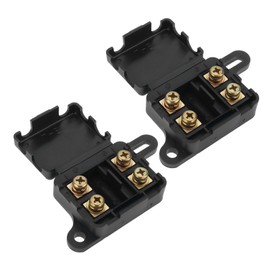 Be In Your Mind 2-Way MIDI Fuse Holder Max. 150 A 32 V DC Holder for 2 Fuses Car Boat Motorhome Vehicle Data Centre Electronics Pack of 2