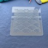 Clear Acrylic Sashiko Stencil, 12 x 12 cm, Traditional Pattern