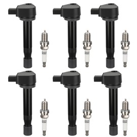 Ignition Coil Packs Iridium Spark Plugs Fits for Honda Odyssey 1999 2000 2001 2002 2003 2004 2005 2006 2007, 2000-2003 for Honda Accord Ignition Coils Spark Plugs 3.5 3.0 V6 Replaces# UF242, Set of 6