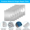 12 Pcs Stainless Steel Cupboard Hinges, Brackets, 96 Screws &