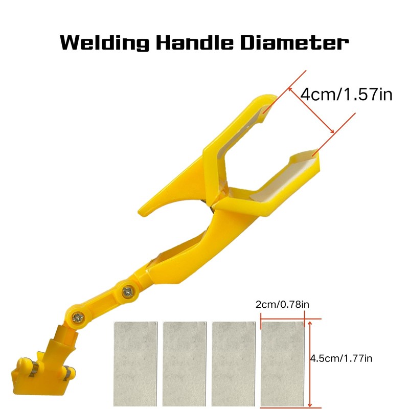 Portable Welding Shield,Welding Blackout Panel 7X13In,360°Adjustable Clip-On Welding Protecter Prevent
