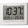RHYTHM Alarm Clock Radio Clock Digital Temperature Humidity Calendar White
