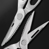 Nikou Stainless Steel Kitchen Scissors with Magnetic Scissors Sleeves, Multi-Purpose