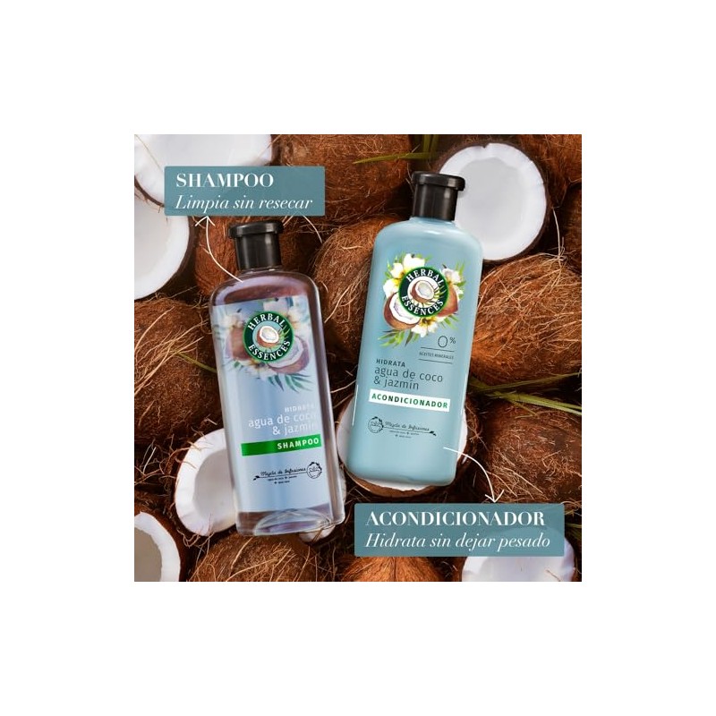 Herbal Essences Acondicionador Hidrata Agua De Coco & Jazmín 400
