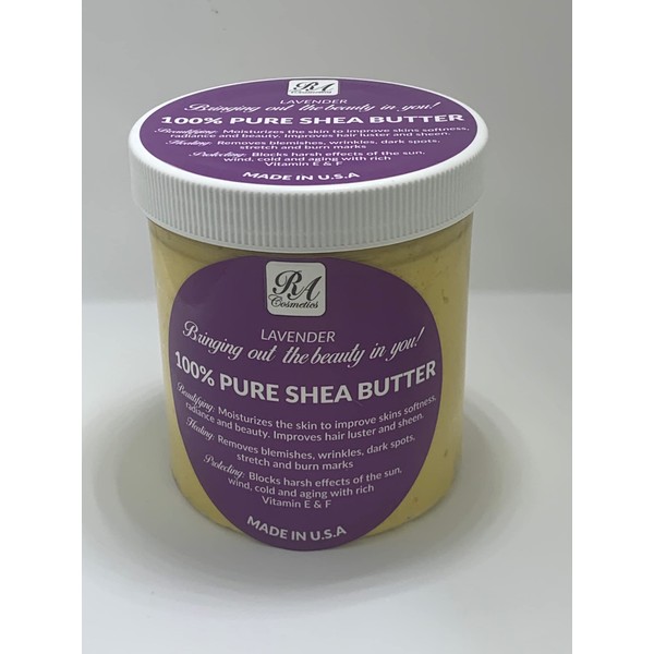 100% African Shea Butter Whipped Lavender 12 oz