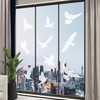 JUNART 16 Pcs Anti-Collision Window Stickers, Bird Shape Window Decals,