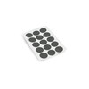 Emuca 4026623 Tapa Tornillos, Adhiva, Diameter 20 mm, Anthracite Grey,