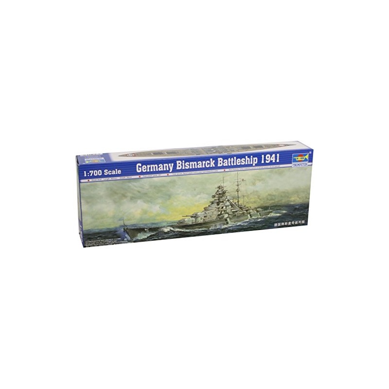 Trumpeter 1/700 German Bismarck Battleship 1941 Model Kit