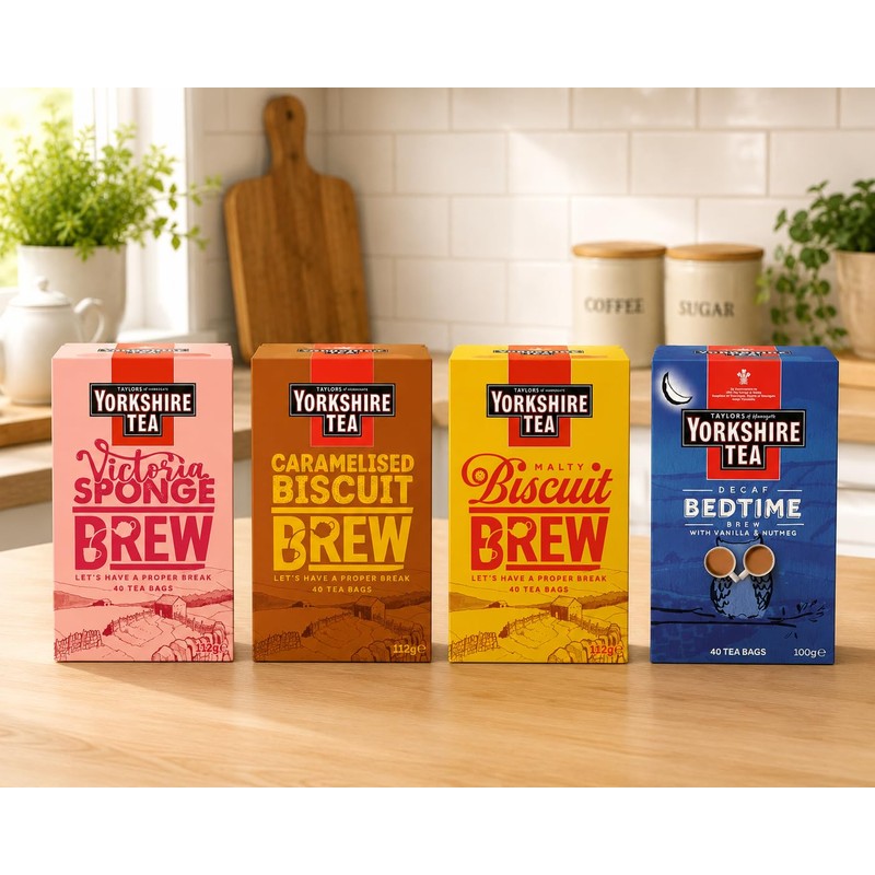 Yorkshire Tea Variety Pack x40 Tea Bags (Pack of 4,