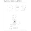 Kingston Brass DLT5301A7 Lift & Turn Tub Drain Kit, Brushed