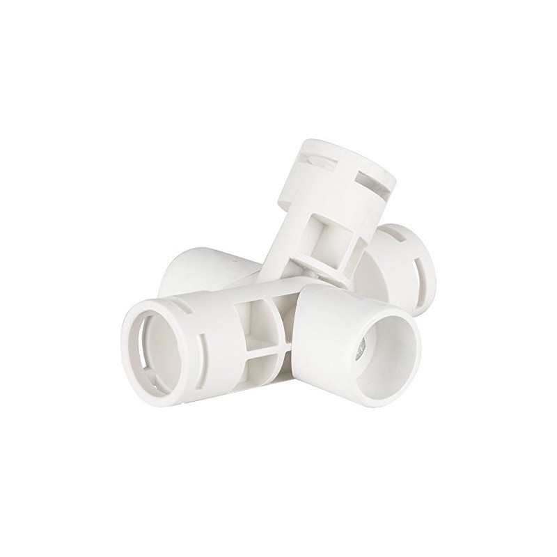 PVC- Adjustable joint fitting 1" 5-Way (Furniture Grade White)