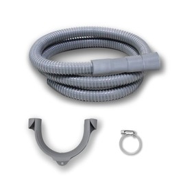 6FT Machine Hoses, Washing Machine Drain Hose With 1Clamp and 1 U-Bengd Hose Holder, Dishwasher Drain Hose Extension Universal Fits Up To 1-1/4 Inch Drain Outlets, Easy to Install And Replace