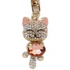 SunAge Keychain Cat Jewelry Rhinestone Cat Design Cute Key Chain