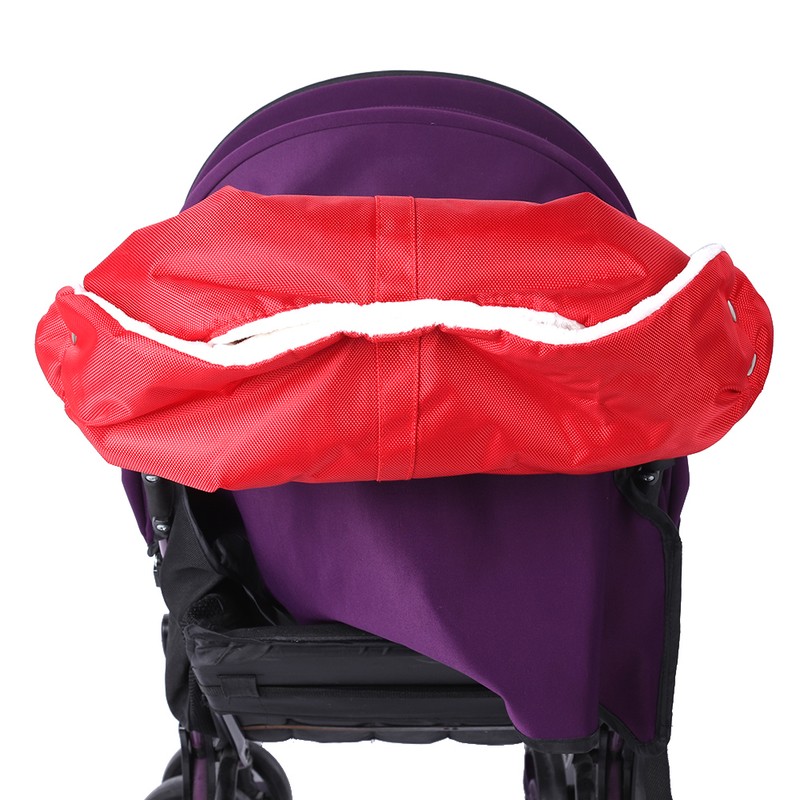 Red Thickened Soft Comfortable Warm Baby Stroller Gloves Winter Stroller