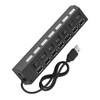 USB Splitter 480Mbps Hub 7 Ports Conflict Free Plug and