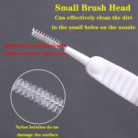 ELANE 30 Pcs Shower Head Cleaning Brush,Gap Hole Anti-Clogging Cleaning Brush,Tiny Crevice Brush for Shower Head Cleaner