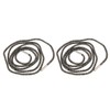 2pcs Rhinestone Shoe Laces Fashionable Shiny DIY Replacement Round Crystal