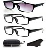 Nearsighted Shortsighted Myopia Distance Driving Glasses For Men Women (3-PACK)