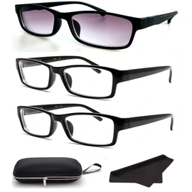 Nearsighted Shortsighted Myopia Distance Driving Glasses For Men Women (3-PACK) 1.50