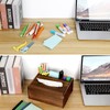 Sumnacon Wood Rectangular Tissue Box Cover - Multifunctional Tissue Holder